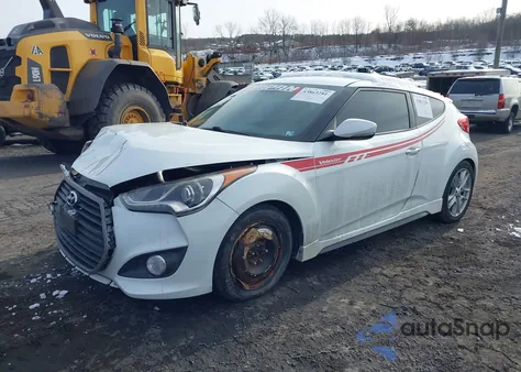 2016 Hyundai Veloster Turbo from USA, damaged, VIN KMHTC6AE4GU268503